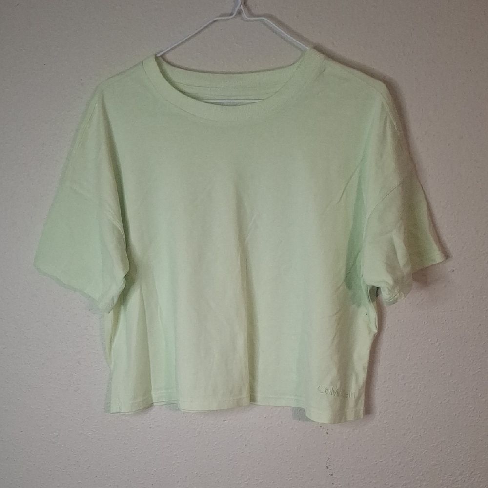 Calvin Klein Mint Green Crop Top